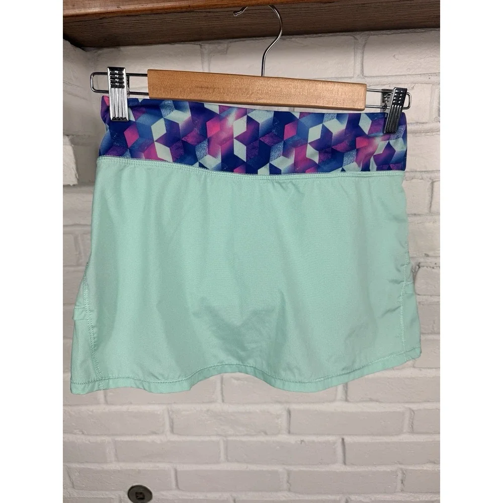 Ivivva by Lululemon Girls Skort Size 12 Aqua Athletic Tennis Golf Skirt
